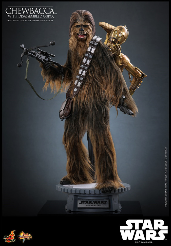 IN STOCK HOTTOYS HT 1/6 MMS766 Star Wars Episode V: The Empire Strikes Back C-3PO Chewbacca C-3PO