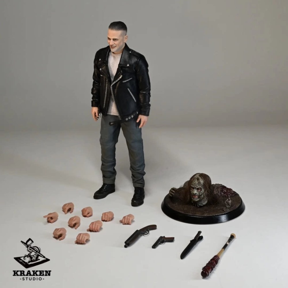 In Stock Kraken Studio 1/12 The Walking Dead Whisperers Negan Smith Action Figure