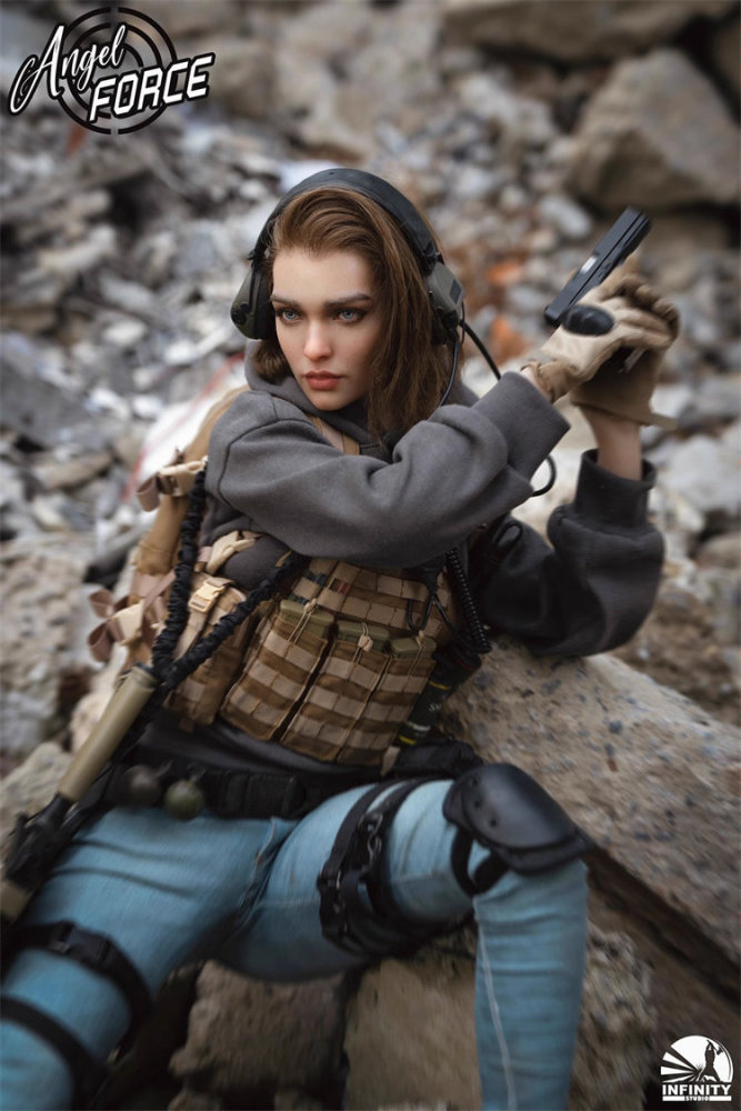 In Stock INFINITY STUDIO 1/3 Scale GJKD0001 MIA Angel Force Series Female Action Figure