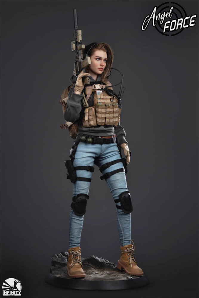 In Stock INFINITY STUDIO 1/3 Scale GJKD0001 MIA Angel Force Series Female Action Figure