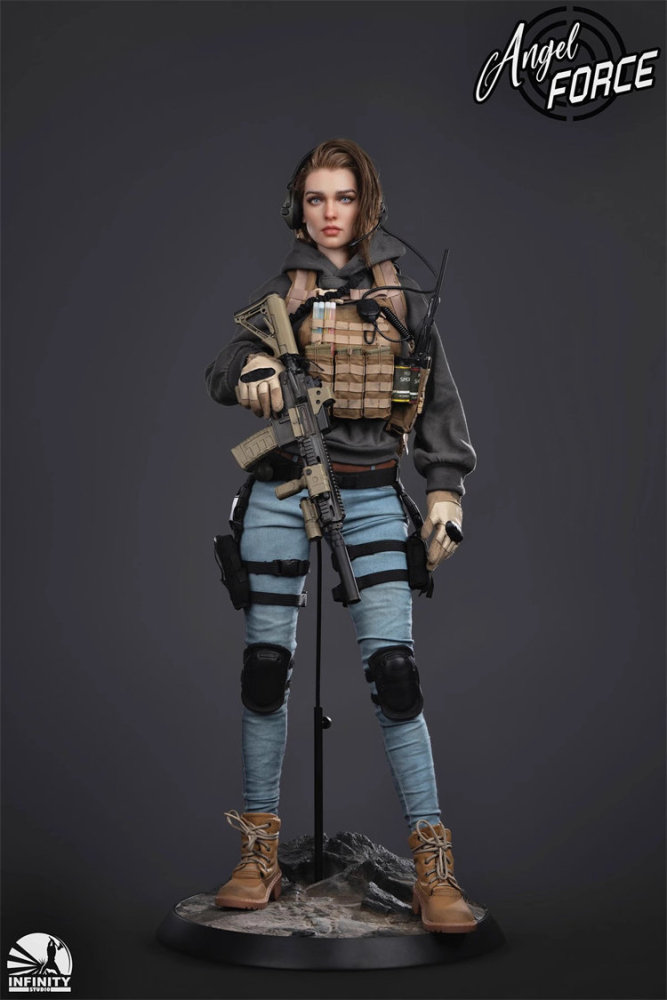 In Stock INFINITY STUDIO 1/3 Scale GJKD0001 MIA Angel Force Series Female Action Figure