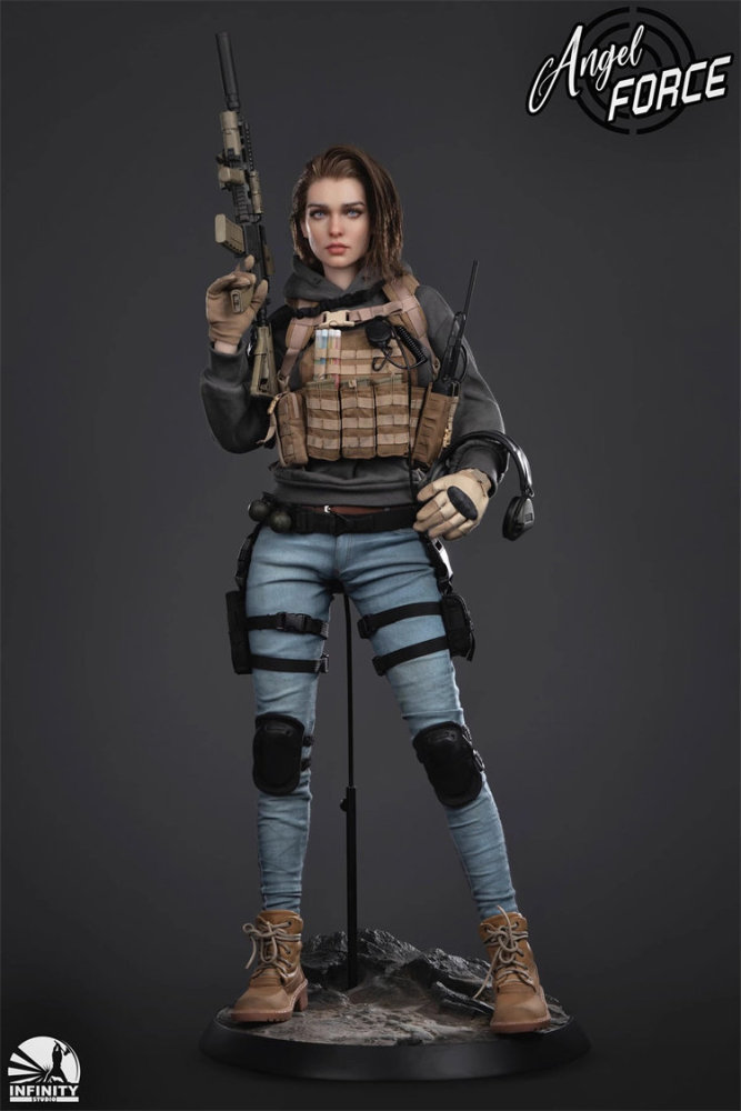 In Stock INFINITY STUDIO 1/3 Scale GJKD0001 MIA Angel Force Series Female Action Figure
