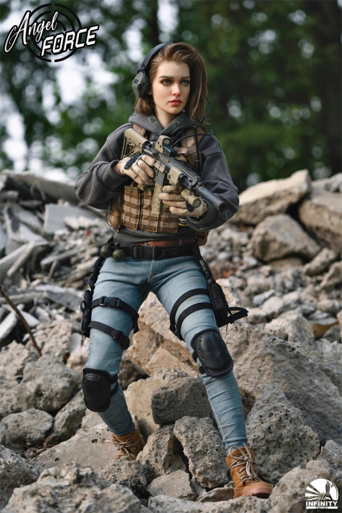 In Stock INFINITY STUDIO 1/3 Scale GJKD0001 MIA Angel Force Series Female Action Figure