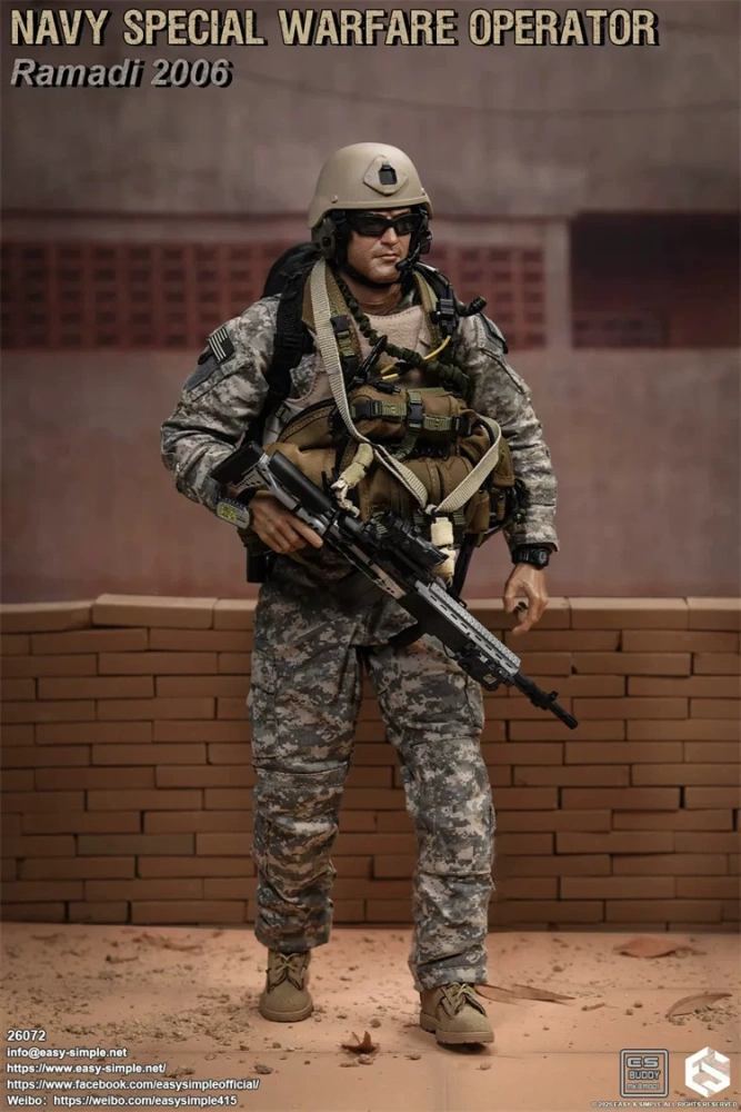 In Stock  Easy&Simple 26072 1/6 Navy Special Warfare Operator Ramadi 2006 Figure