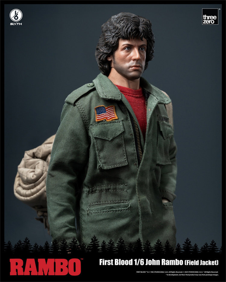 In Stock  Threezero 3Z05530W0 1/6 Rambo First Blood John Rambo