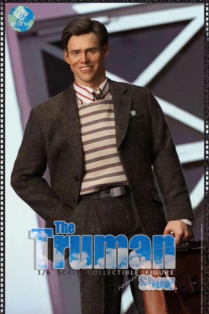 In Stock 1/6 PRESENT TOYS PT-sp11 The Truman Show Jim Carrey 12" Action Figure