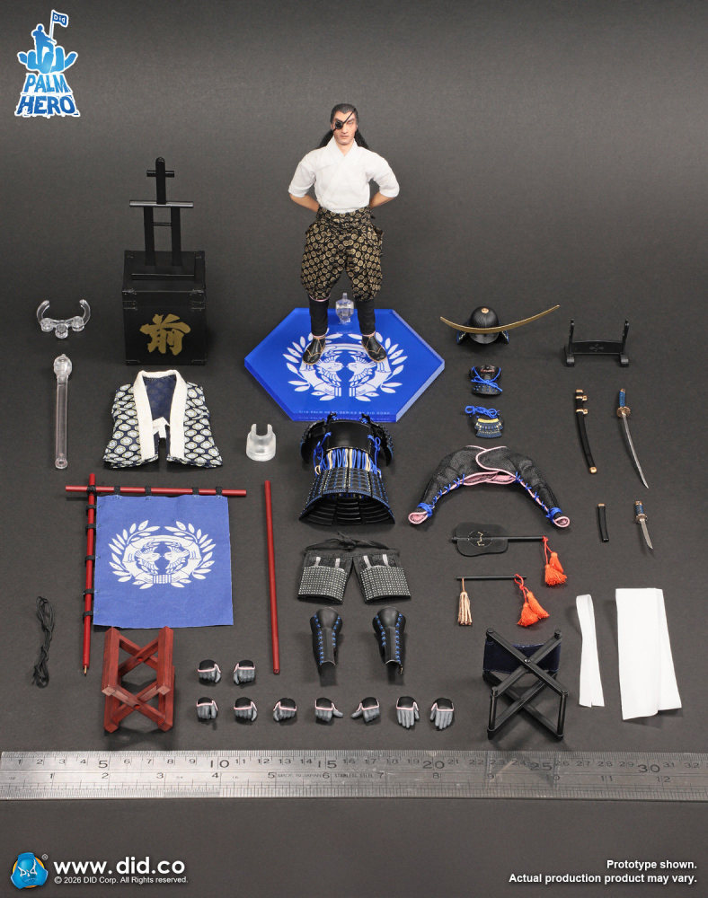 In Stock  DID XJ80030 1/12 Japan Samurai Date Masamune Action Figure Model Toy