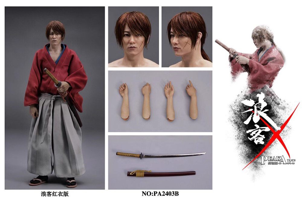 In Stock  PEAKART STUDIO PA2403B Rurouni Kenshin HIMURA KENSHIN 1/6 Action Figure
