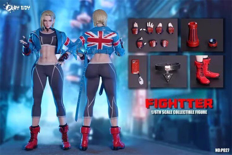 In Stock PLAY TOY P027 1/6 The Fighter 6 Girl Cammy Female Action Figure Model