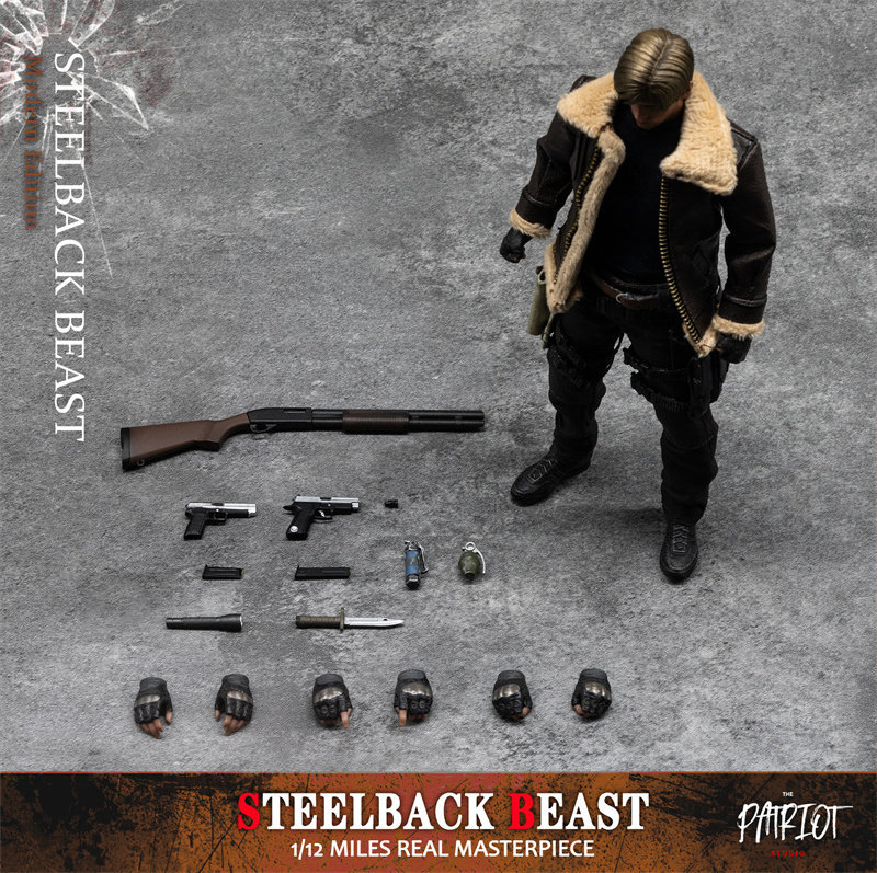 In Stock  Patriot Studio 1/12 Steelback Lion Leon Double Set Modern Style + Classic Style + DLC1.0 Bonus Content 1/12 Action Figure