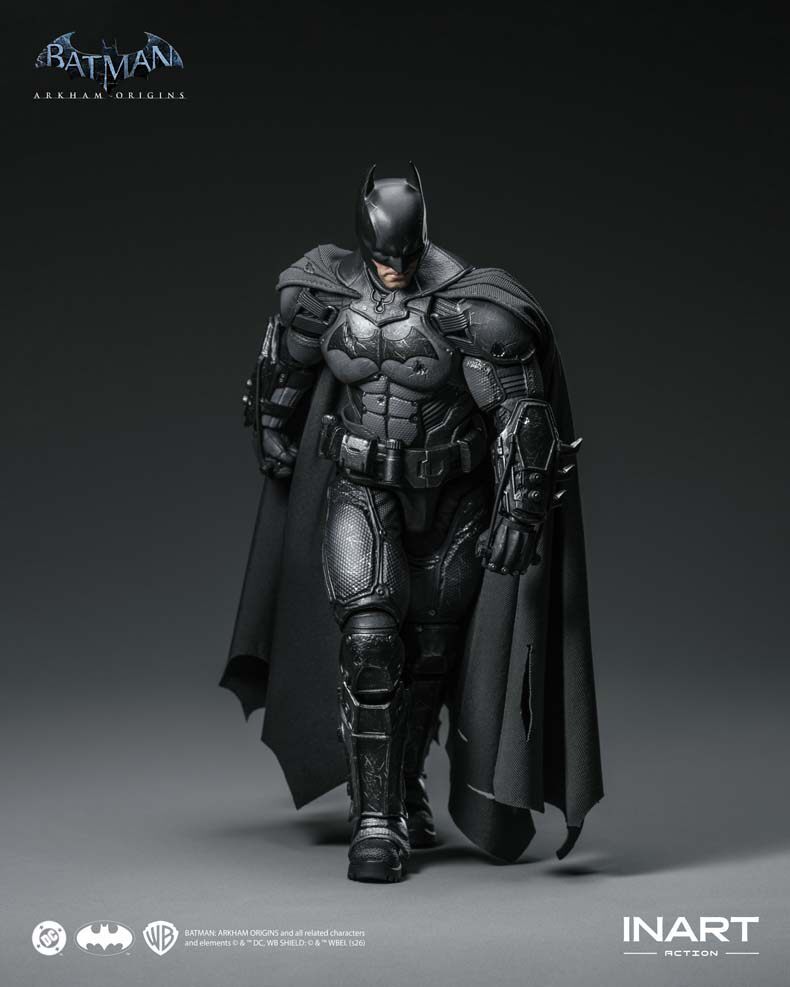 INART 1/12 MAG-G0007 Batman: Arkham Origins Batman Action Figure Damage Edition