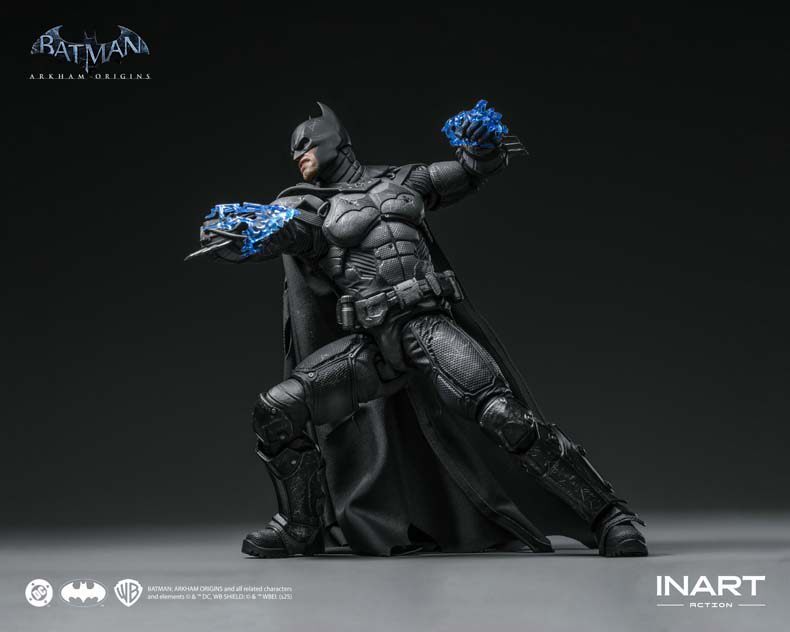 INART 1/12 MAG-G0007 Batman: Arkham Origins Batman Action Figure Damage Edition