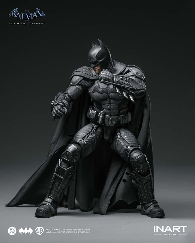 INART 1/12 MAG-G0007 Batman: Arkham Origins Batman Action Figure Damage Edition