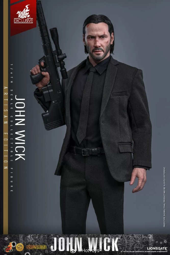 IN STOCK  HotToys 1/6  MMS833AE - Rapid Pursuit - The Slayer - John Wick - Hair Replacement Version