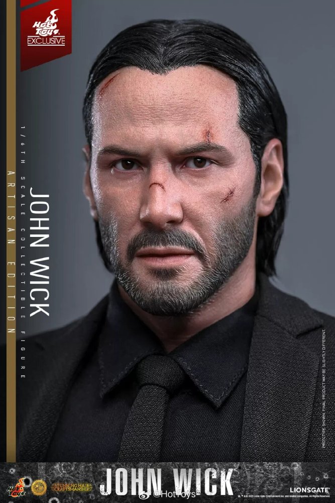 IN STOCK  HotToys 1/6  MMS833AE - Rapid Pursuit - The Slayer - John Wick - Hair Replacement Version