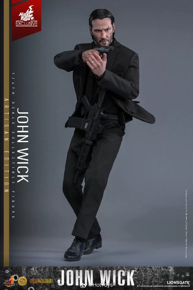 IN STOCK  HotToys 1/6  MMS833AE - Rapid Pursuit - The Slayer - John Wick - Hair Replacement Version