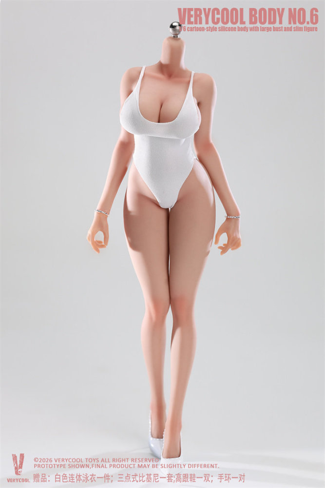 In Stock VERYCOOL 1/6 VCD-06 Model 6 - Full figure, narrow shoulders, hourglass figure, with legs