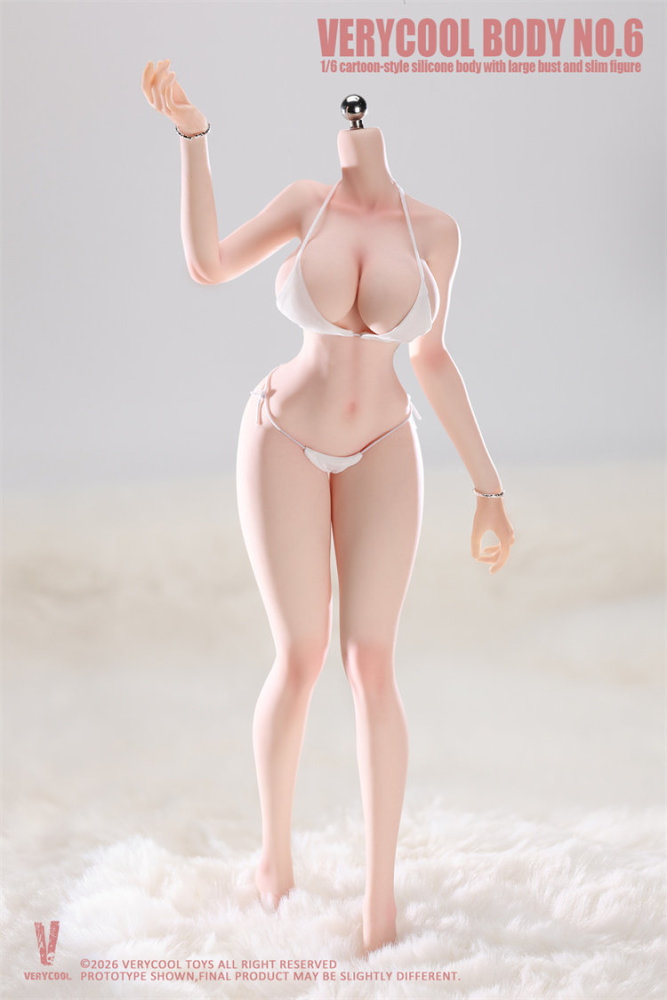 In Stock VERYCOOL 1/6 VCD-06 Model 6 - Full figure, narrow shoulders, hourglass figure, with legs