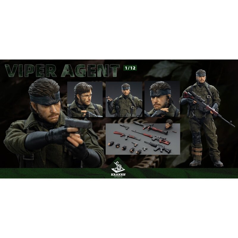 In Stock Kraken Studio 1/12 Agent Viper Snake Action Figure（DX）