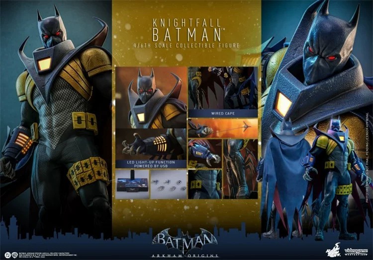 In Stock Hot Toys VGM74 Batman: Arkham Origins Knightfall 1/6 Scale Limited Action Figure