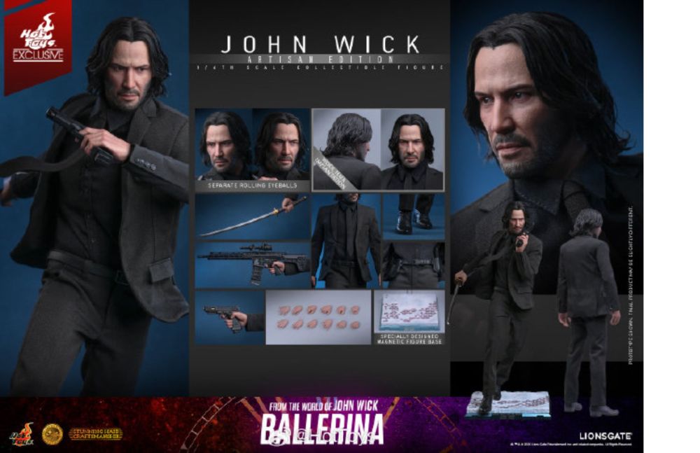 MMS833AE John Wick - 1/6th scale John Wick Collectible Figure (Artisan Edition) (Hot Toys Exclusive)