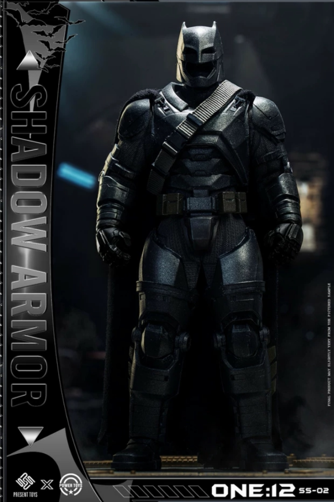In-stock PRESENT TOYS SS-02 1/12 Heavy Armor Batman​ Shadow Armor Standard