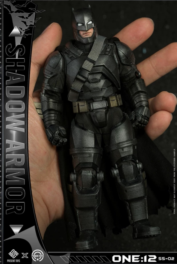 In-stock PRESENT TOYS SS-02 1/12 Heavy Armor Batman​ Shadow Armor Standard