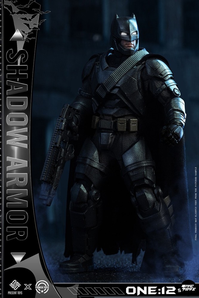 In-stock PRESENT TOYS SS-02 1/12 Heavy Armor Batman​ Shadow Armor Standard
