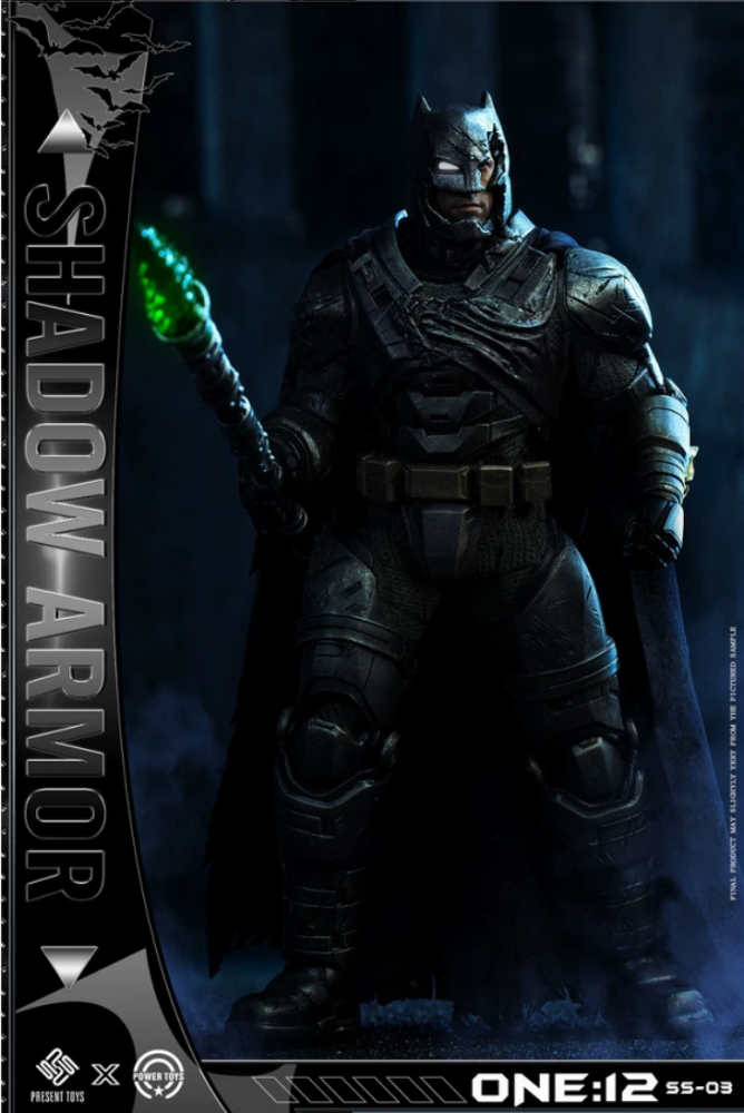 In-stock PRESENT TOYS SS-02 1/12 Heavy Armor Batman​ Shadow Armor Standard