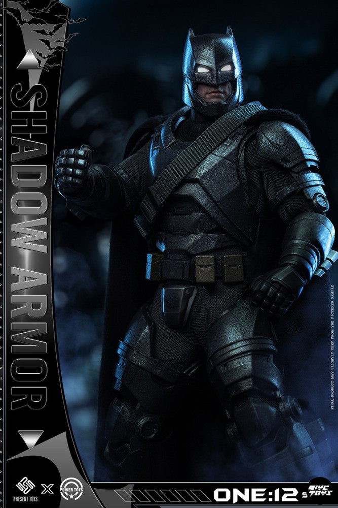 In-stock PRESENT TOYS SS-02 1/12 Heavy Armor Batman​ Shadow Armor Standard