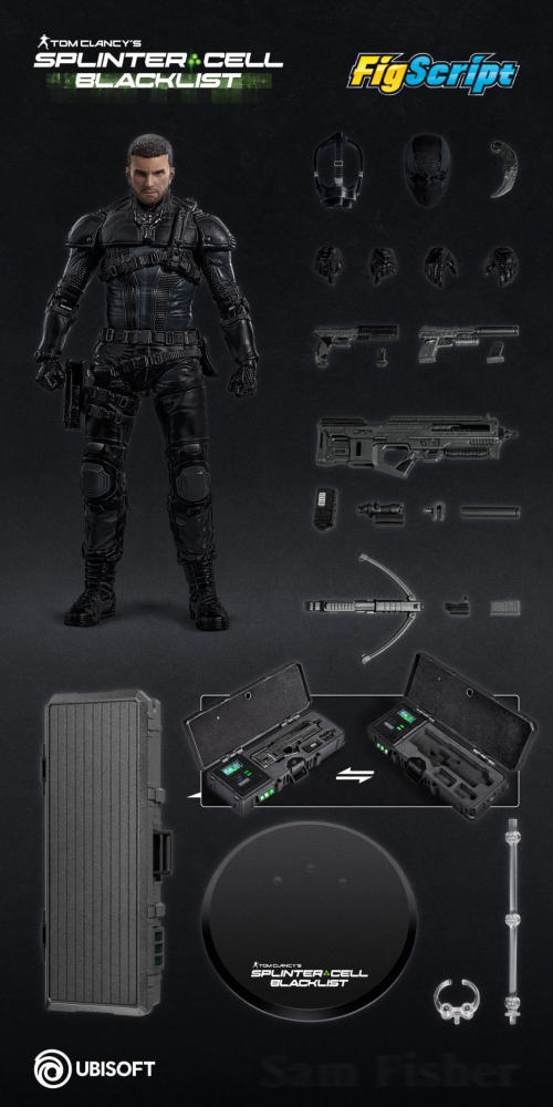 In Stock  CCSTOYS FigScript 1/12 Tom Clancy's Splinter Cell Sam Fisher Action Figure