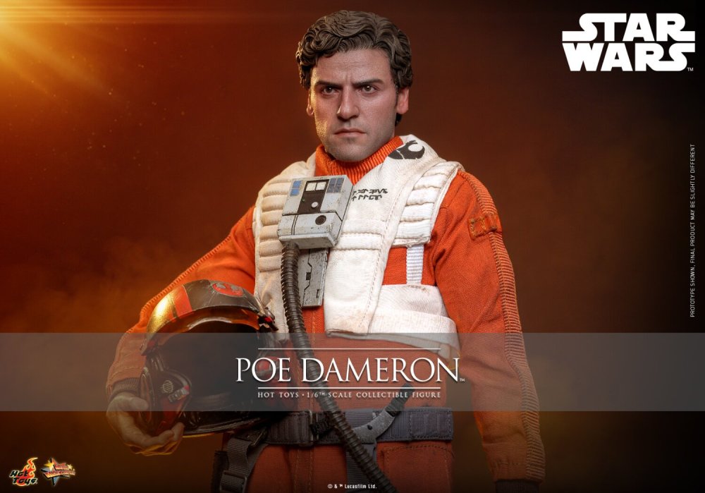 N STOCK Hot Toys HT MMS806 Star Wars POE DAMERON 1/6 Scale Action Figure