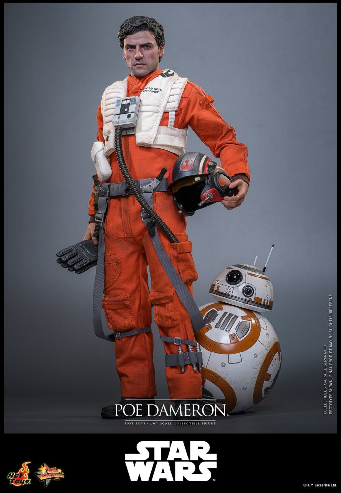 N STOCK Hot Toys HT MMS806 Star Wars POE DAMERON 1/6 Scale Action Figure