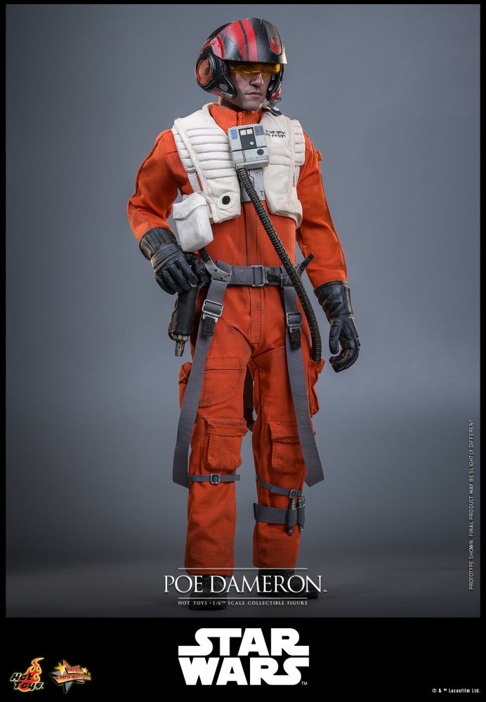 N STOCK Hot Toys HT MMS806 Star Wars POE DAMERON 1/6 Scale Action Figure
