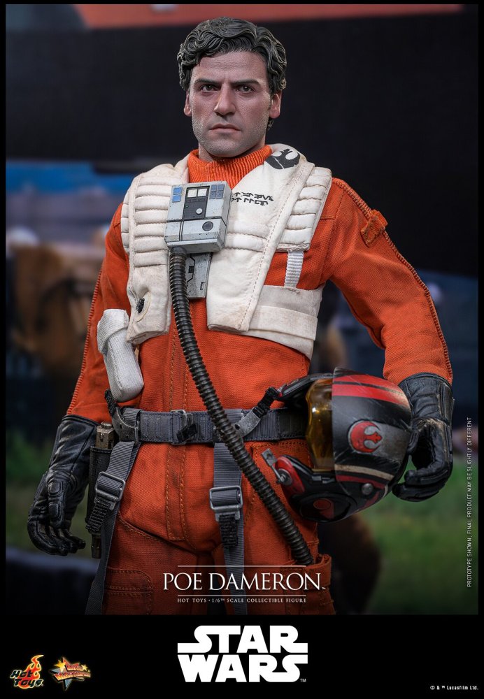N STOCK Hot Toys HT MMS806 Star Wars POE DAMERON 1/6 Scale Action Figure