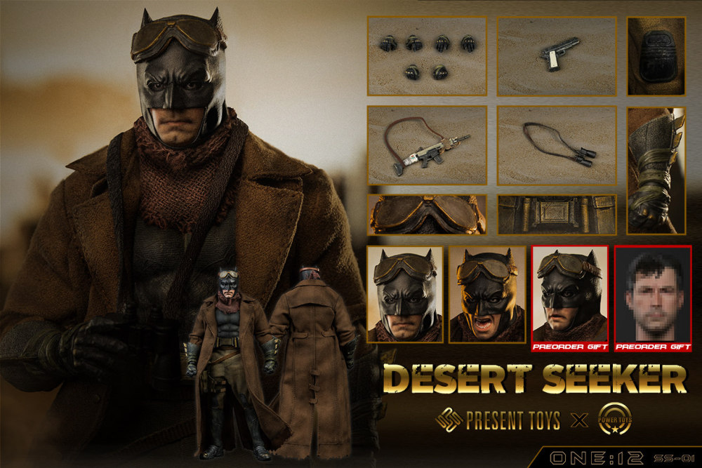 In Stock PRESENT TOYS SS-01 1/12 Desert Seeker Batman Action Figure Model