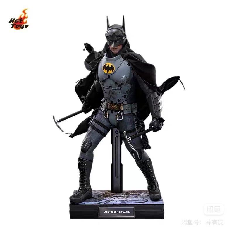 In Stock  Hot Toys MMS897 The Flash - Batman (Arctic Suit) 1/6th Collectible Figure [Hot Toys Exclusive]