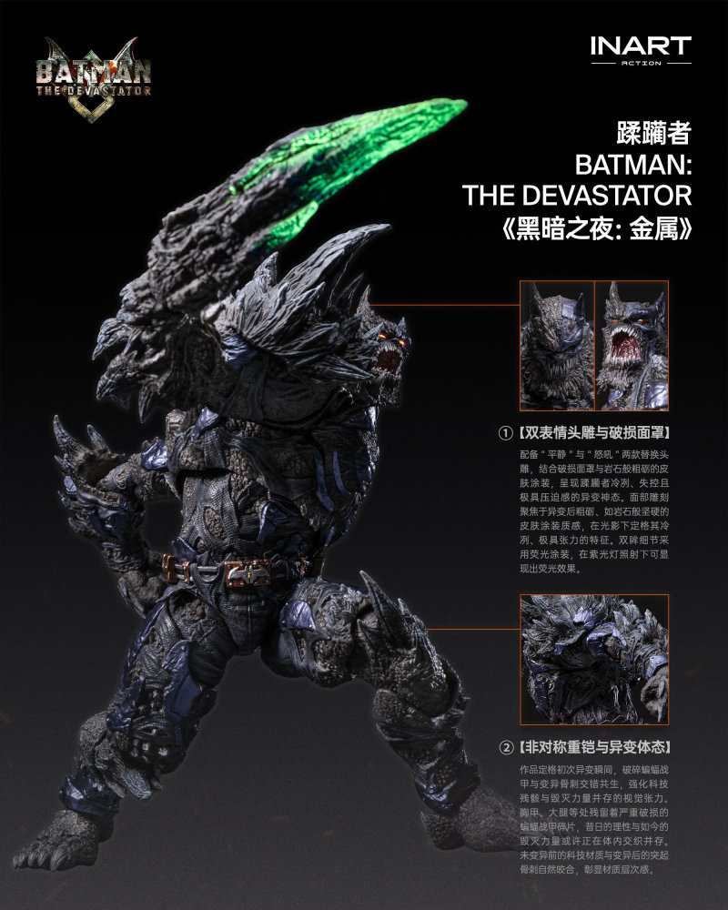 In Stock  INART MAG-C0004 /12 Dark Nights: Metal Batman The Devastator Action Figure