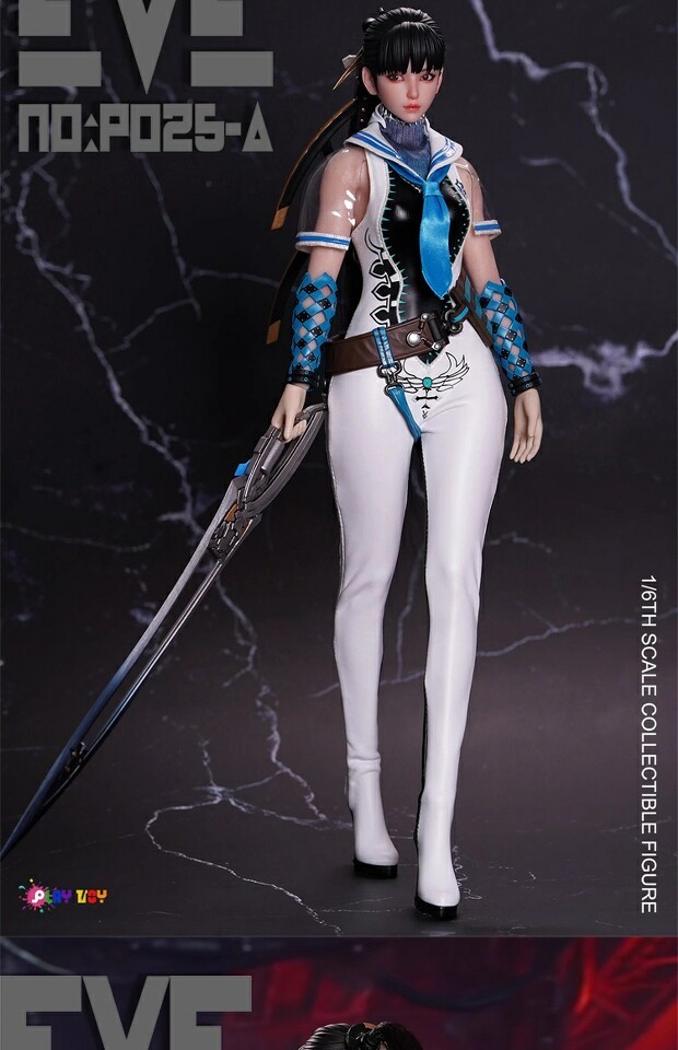 In Stock PLAY TOY P025 1/6 Female Action Figure w/ Moveable Eyeball Model Toy