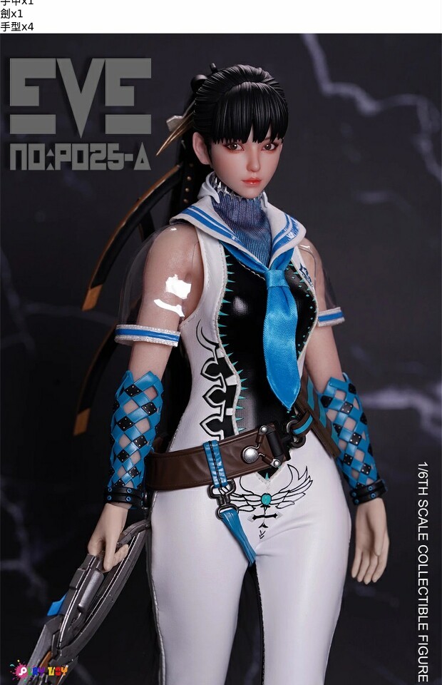 In Stock PLAY TOY P025 1/6 Female Action Figure w/ Moveable Eyeball Model Toy