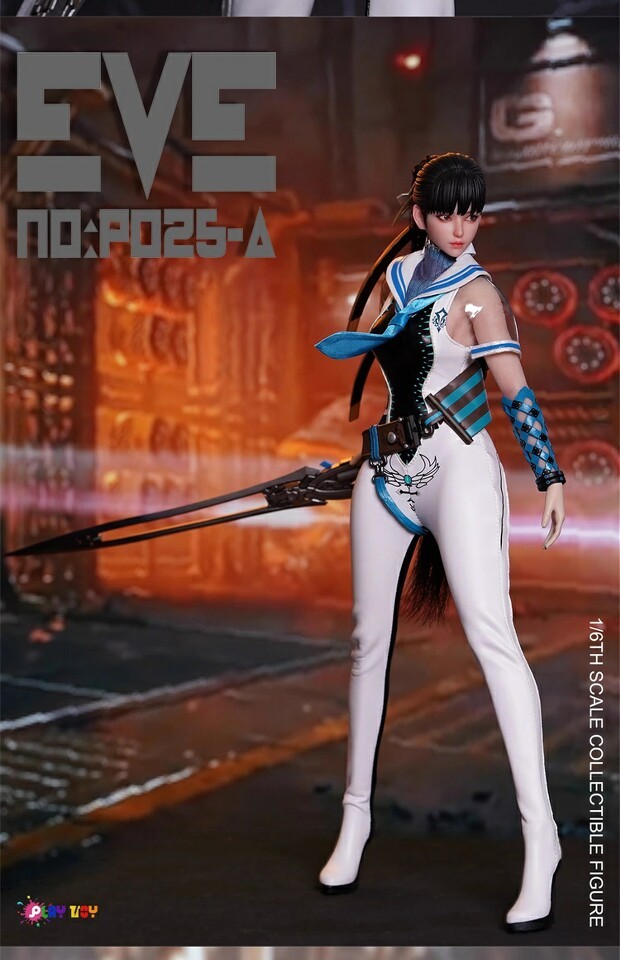 In Stock PLAY TOY P025 1/6 Female Action Figure w/ Moveable Eyeball Model Toy