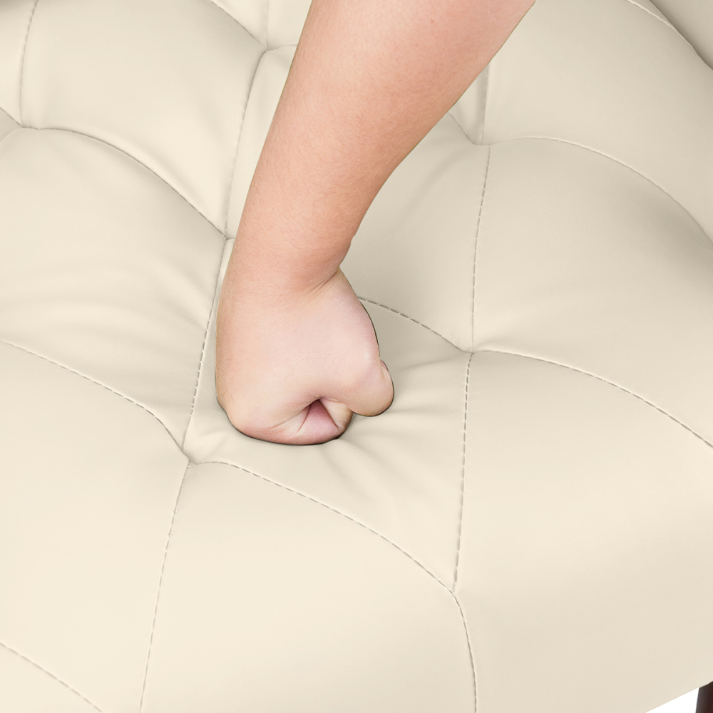 SZLIZCCC Faux Leather Accent Chair, Modern Retro Arm Chair for Living Room and Bedroom Tufted Upholstered Sofa Club Chair Comfy Armchair for Small Spaces Bedroom Office