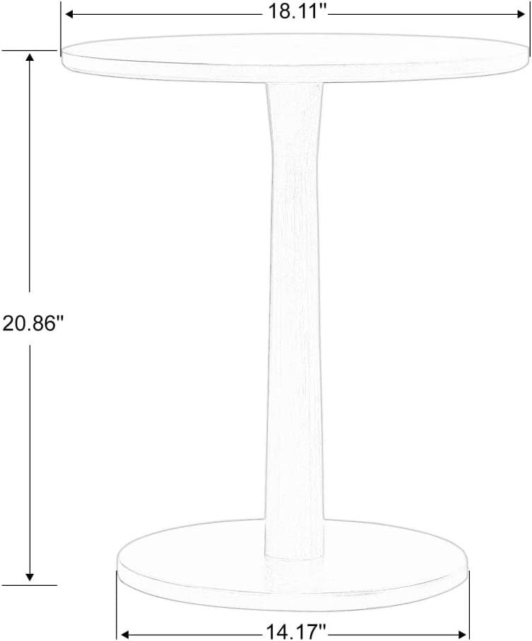 SZLIZCCC  Armless Accent Chair Set of 2, Slipper Chair with Side Table, Living Room Chair Solid Wood Legs Fabric Side Bedroom Chairs Upholstered Corner Side Chair Dinner Chair for Home, Office(Grey)