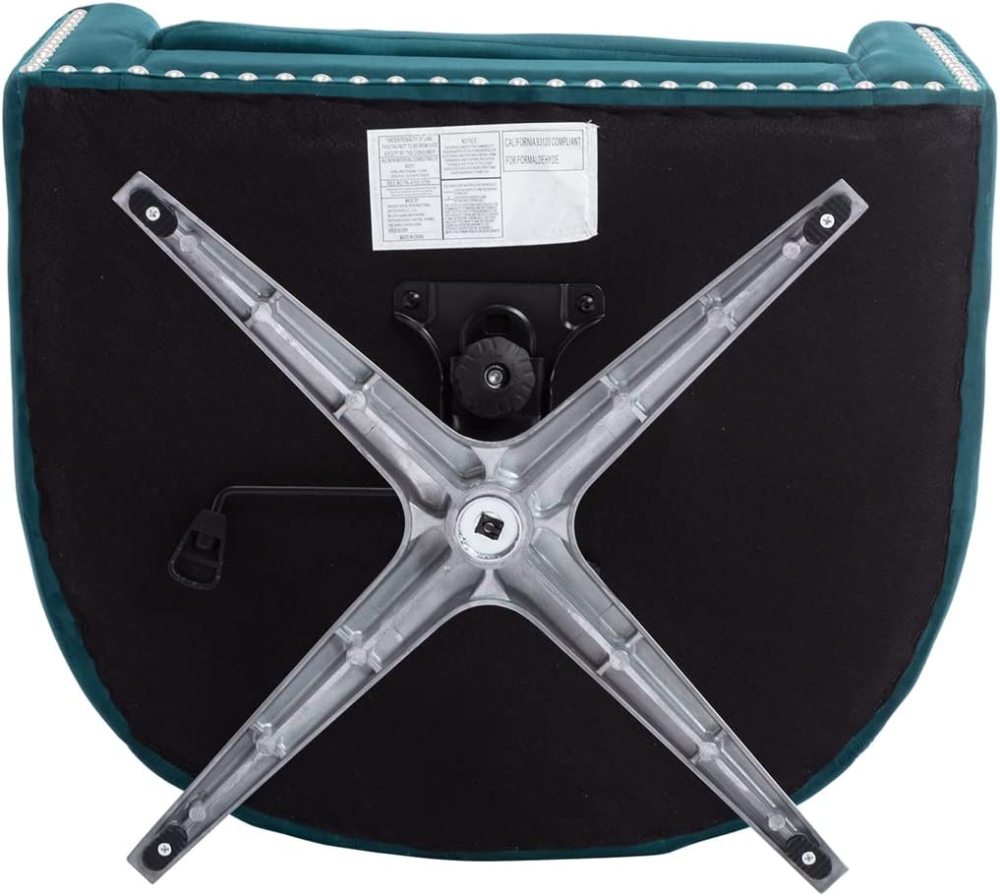 SZLIZCCC Swivel Barrel Chair, Velvet Swivel Accent Chair for Living Room with Nailheads and Metal Base 360 Degree Swivel Bucket Chair Armchair for Bedroom, Hotel, Office, Lounge, Nursery