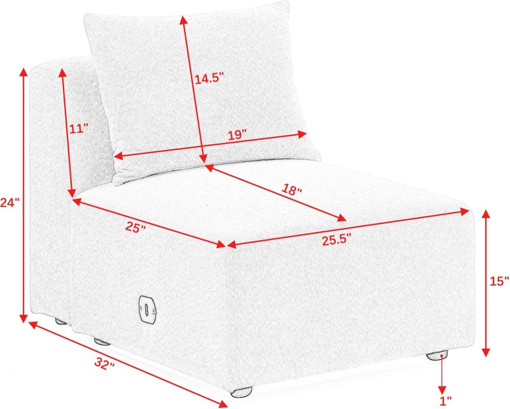SZLIZCCC L-Shaped Sectional Sofas, U-Shaped Sectional Sofas, Sectional Sofas, DIY Sectional Sofas, Living Room Chaise Lounge Sofas, Ring Yarn Fabrics for Living Room Home Theaters (Beige***)