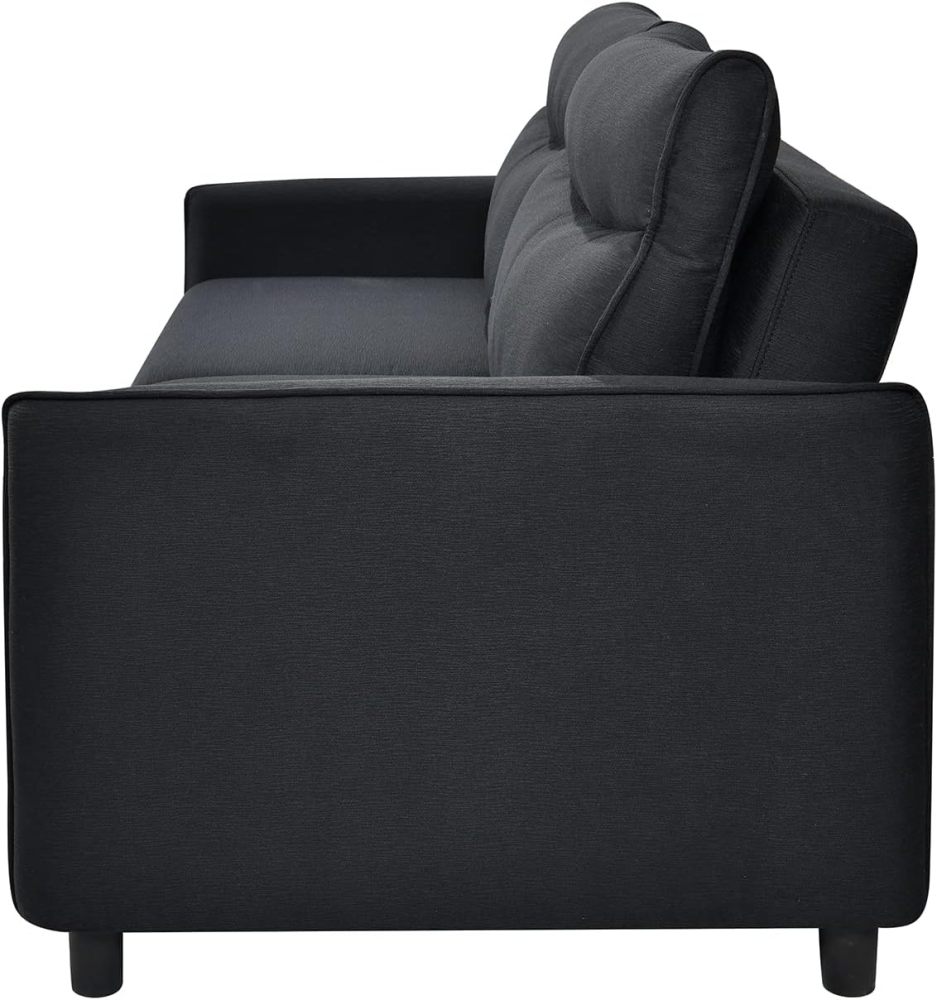 THSUPER 75'' Convertible Sleeper Sofa Bed, Queen Size Loveseat Futon Pull Out Couch Sofá, Comfortable Modern Love Seat that Turns into Bed for Living Room Small Space, Apartment, RV Hide-a-Bed Sofabed