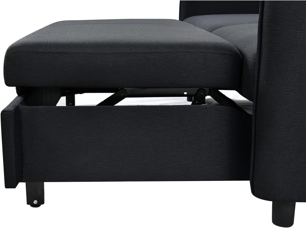 THSUPER 75'' Convertible Sleeper Sofa Bed, Queen Size Loveseat Futon Pull Out Couch Sofá, Comfortable Modern Love Seat that Turns into Bed for Living Room Small Space, Apartment, RV Hide-a-Bed Sofabed