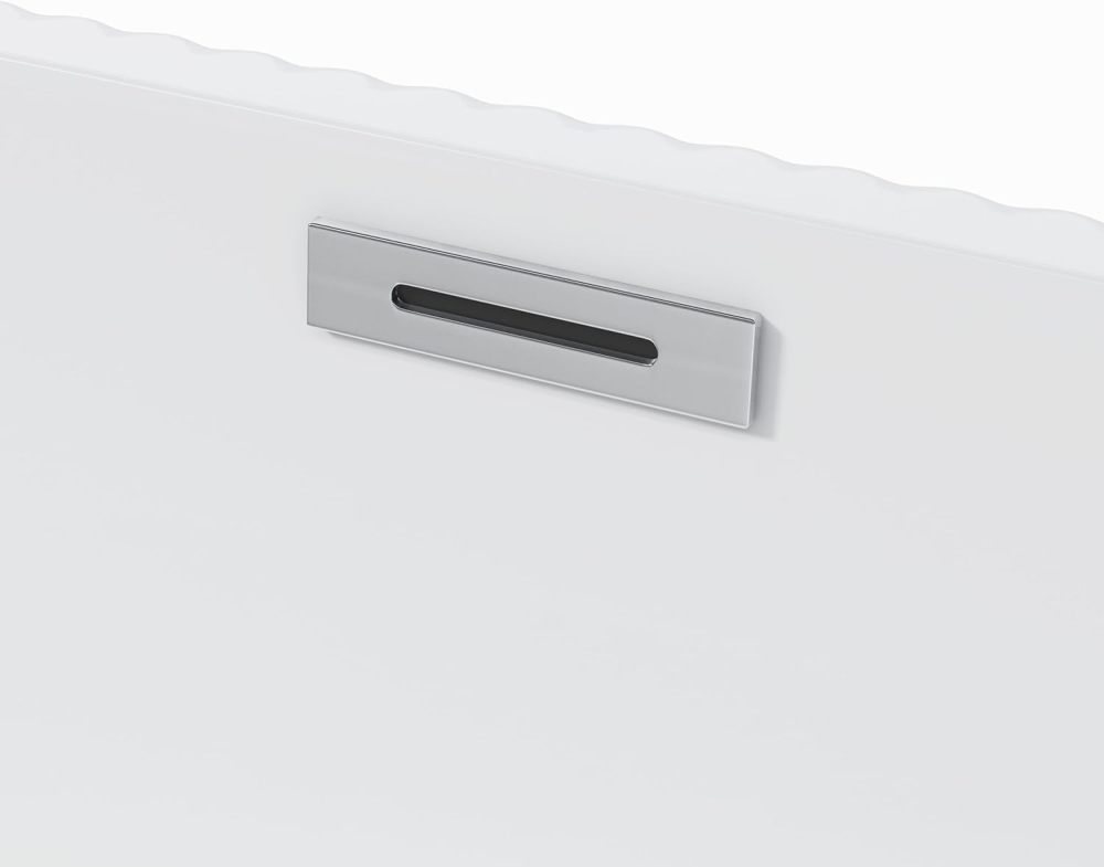 SZLIZCCC 67" Acrylic Freestanding Bathtub, Classic Oval Shape Bath Tub Soaking Tub Deep Bathtub with Unique Pleated Design, Gloss Black Finish, Chrome Overflow & Pop-Up Drain (67" Gloss Black)