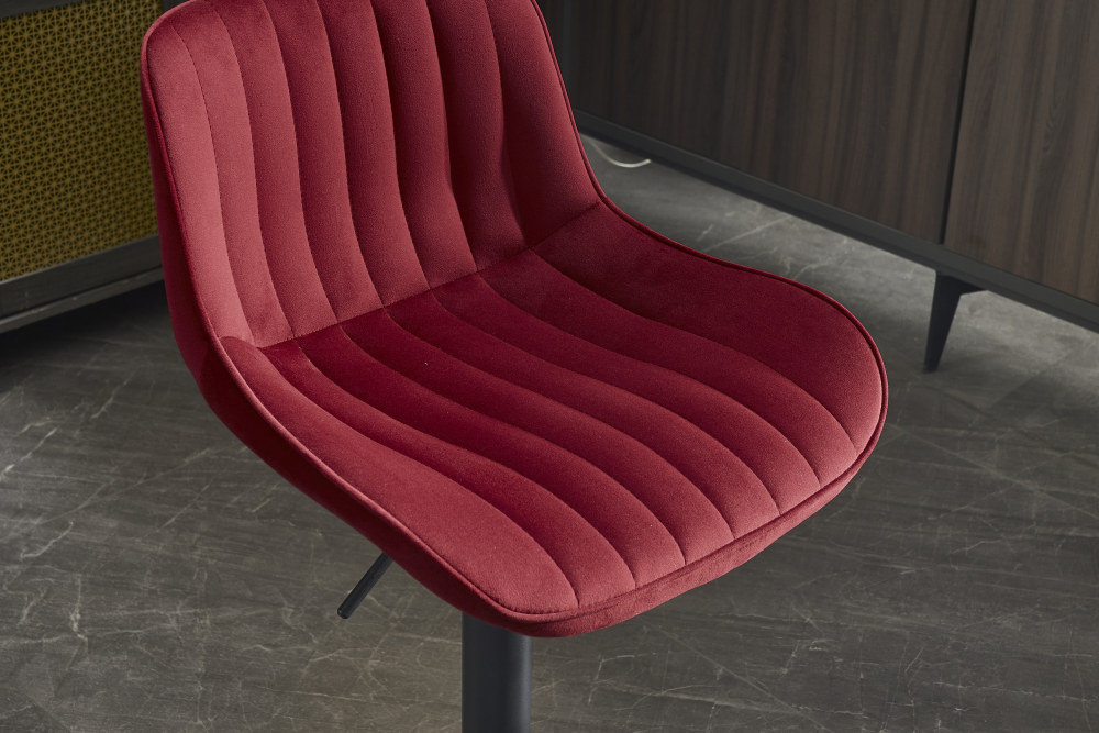 Bar Stools Set of 2, 360° Swivel Barstools with Golden Base, Adjustable Airlift Counter Height Bar Stool Velvet Bar Chair with Padded Back for Kitchen, Home Bar, Pub Cafe Dining chair