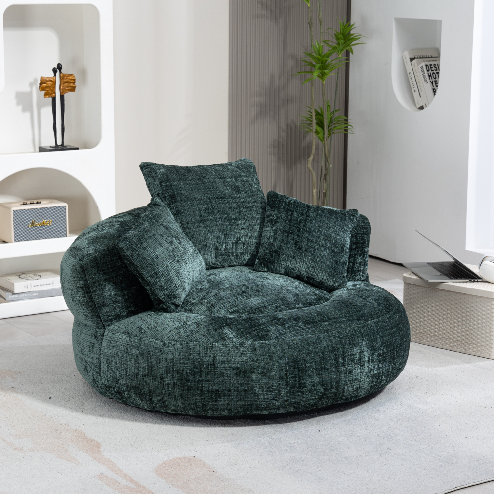 Lazy Sofa Durable Comfort Lounger High Back Bean Bag Chair Couch With Three Pillows for Adults and Kids, Indoor & Outdoor,  Single Gaming Sofa Chair For Bedroom,Office Living room